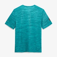 Men's Nike Aqua Miami Dolphins Sideline Double Covered Dri-FIT Velocity T-Shirt