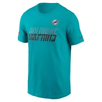 Men's Nike Aqua Miami Dolphins Sideline Dri-FIT T-Shirt