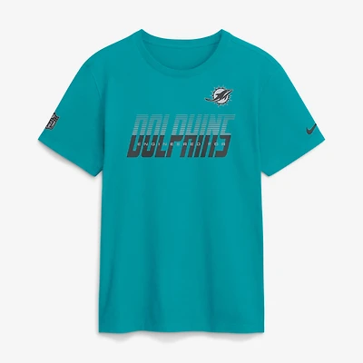 Men's Nike Aqua Miami Dolphins Sideline Dri-FIT T-Shirt