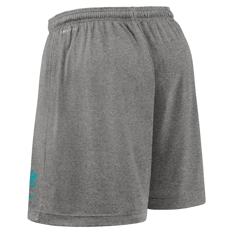 Short réversible Nike Aqua Miami Dolphins Sideline Dri-FIT pour homme