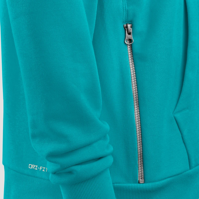 Men's Nike Aqua Miami Dolphins Sideline Standard Issue Utility Player Dri-FIT Full-Zip Hoodie