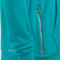 Men's Nike Aqua Miami Dolphins Sideline Standard Issue Utility Player Dri-FIT Full-Zip Hoodie