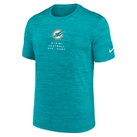 T-shirt Nike Aqua Miami Dolphins Velocity Ball Carrier Dri-FIT pour homme