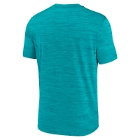 Men's Nike Aqua Miami Dolphins Velocity Ball Carrier Dri-FIT T-Shirt