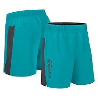 Men's Nike Aqua Miami Dolphins Woven Victory Dri-FIT Shorts