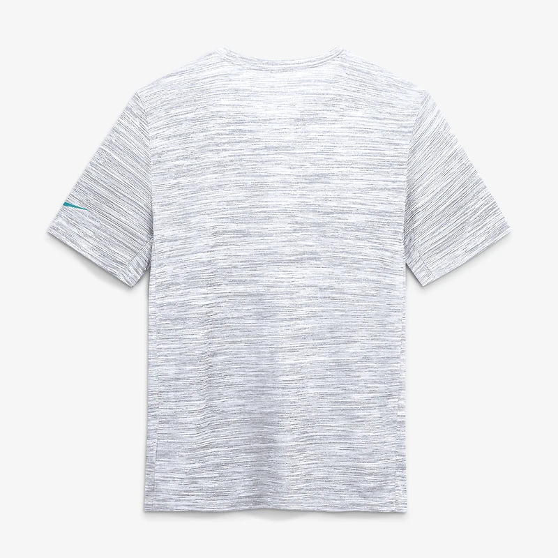 Men's Nike Ash Miami Dolphins Velocity Endurance Run Dri-FIT T-Shirt