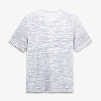 Men's Nike Ash Miami Dolphins Velocity Endurance Run Dri-FIT T-Shirt