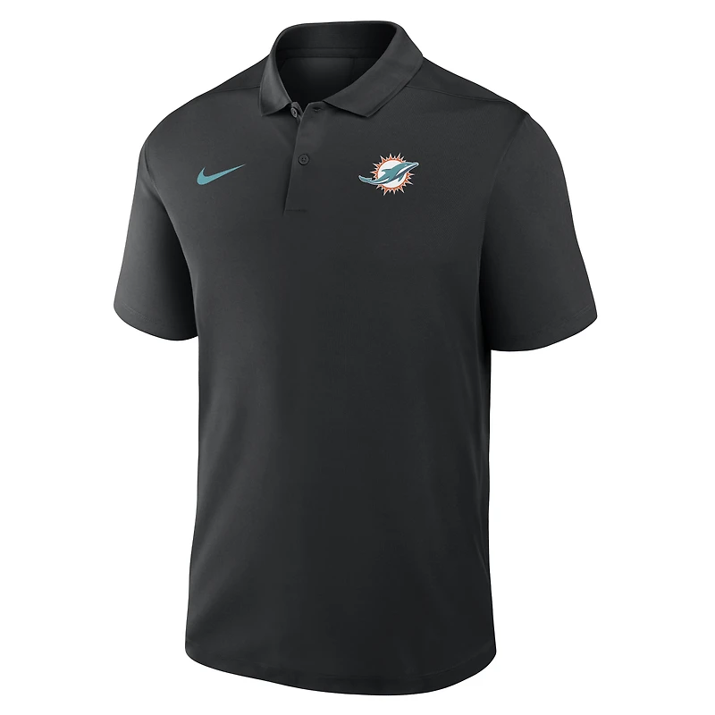 Men's Nike Black Miami Dolphins Dri-FIT Victory Polo