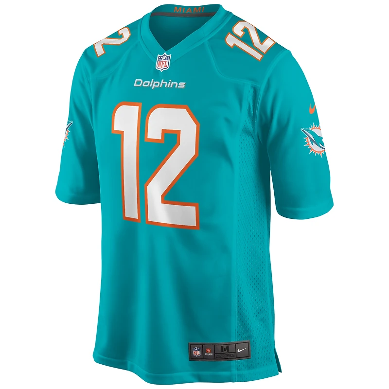 Maillot de joueur retraité Nike Bob Griese Aqua Miami Dolphins Game pour homme