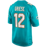 Maillot de joueur retraité Nike Bob Griese Aqua Miami Dolphins Game pour homme
