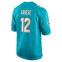 Men's Nike Bob Griese Aqua Miami Dolphins Game Retired Player Jersey