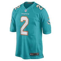 Men's Nike Bradley Chubb Aqua Miami Dolphins Game Player Jersey
