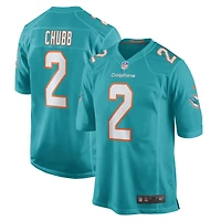 Men's Nike Bradley Chubb Aqua Miami Dolphins Game Player Jersey