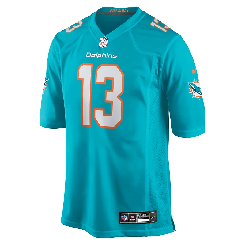 Men's Nike Dan Marino Aqua Miami Dolphins Game Retired Player Jersey