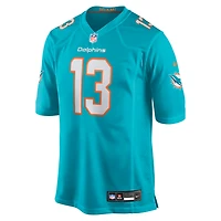 Men's Nike Dan Marino Aqua Miami Dolphins Game Retired Player Jersey