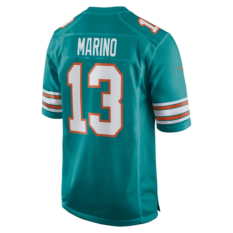 Maillot de joueur retraité Nike Dan Marino Aqua Miami Dolphins pour homme