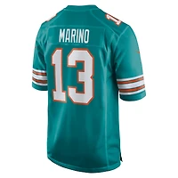 Maillot de joueur retraité Nike Dan Marino Aqua Miami Dolphins pour homme