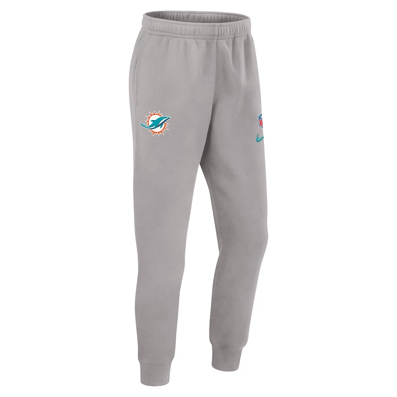 Men's Nike Gray Miami Dolphins 2024 Sideline Club Pants
