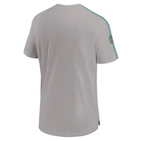 T-shirt Nike gris Miami Dolphins 2024 Sideline Coach UV Performance pour homme