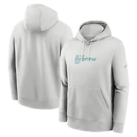 Sweat à capuche Nike gris Miami Dolphins Edge Pack French Terry Club pour homme