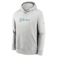 Men's Nike Gray Miami Dolphins Edge Pack French Terry Club Pullover Hoodie