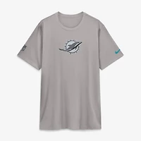 Men's Nike Gray Miami Dolphins Sideline Lead The Charge Legend Dri-FIT T-Shirt