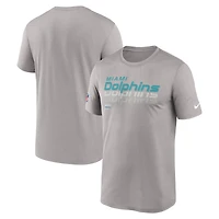Men's Nike Gray Miami Dolphins Sideline Legend Dri-FIT T-Shirt