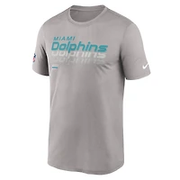Men's Nike Gray Miami Dolphins Sideline Legend Dri-FIT T-Shirt