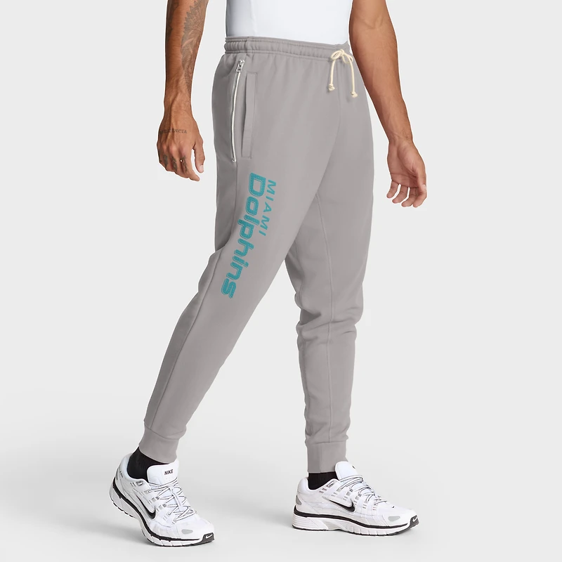 Pantalon fuselé Nike gris Miami Dolphins Sideline Standard Issue Ground Game Dri-FIT pour homme