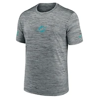Men's Nike Gray Miami Dolphins Sideline Velocity Dri-FIT T-Shirt
