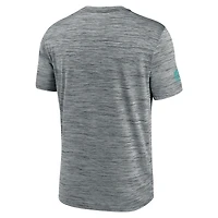 T-shirt Nike gris Miami Dolphins Sideline Velocity Dri-FIT pour homme