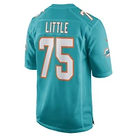 Maillot de match Nike Greg Little Aqua pour hommes des Dolphins Miami