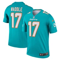 Men's Nike Jaylen Waddle Aqua Miami Dolphins Legend Player Performance Top