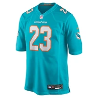 Men's Nike Jeff Wilson Jr. Aqua Miami Dolphins Game Player Jersey