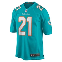 Maillot de match Nike Jordan Poyer Aqua Miami Dolphins pour homme