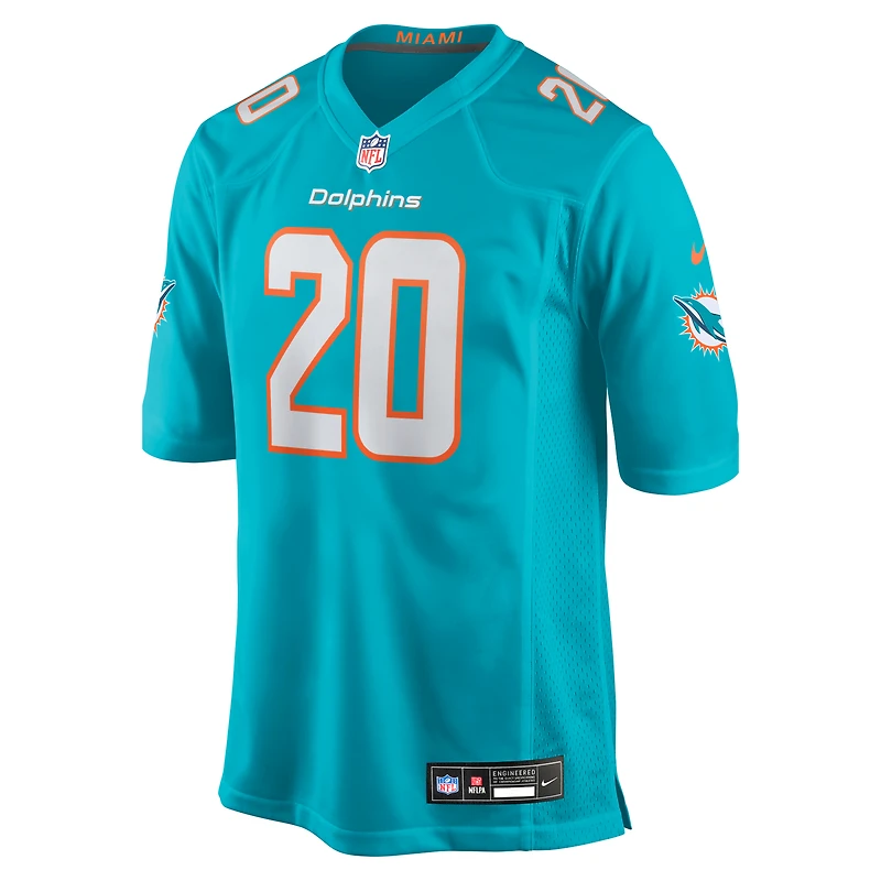 Maillot de match Nike Jordyn Brooks Aqua Miami Dolphins pour homme