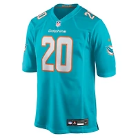 Maillot de match Nike Jordyn Brooks Aqua Miami Dolphins pour homme