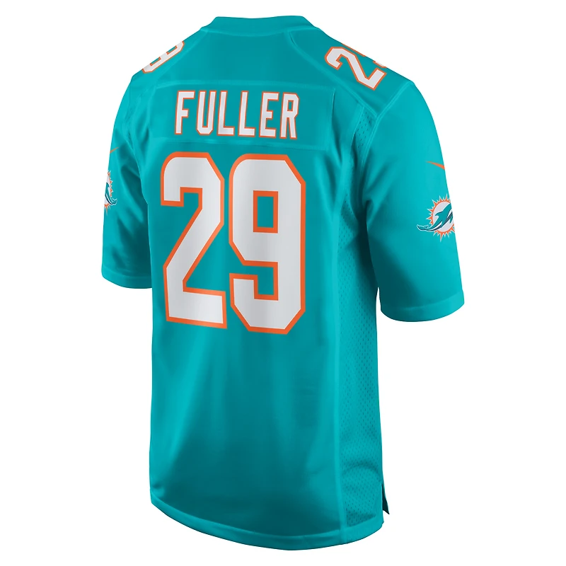 Men's Nike Kendall Fuller  Aqua Miami Dolphins Game Jersey