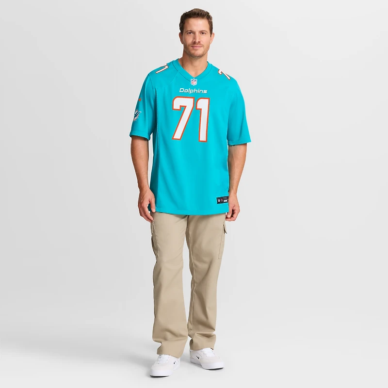 Men's Nike Kion Smith  Aqua Miami Dolphins Game Jersey
