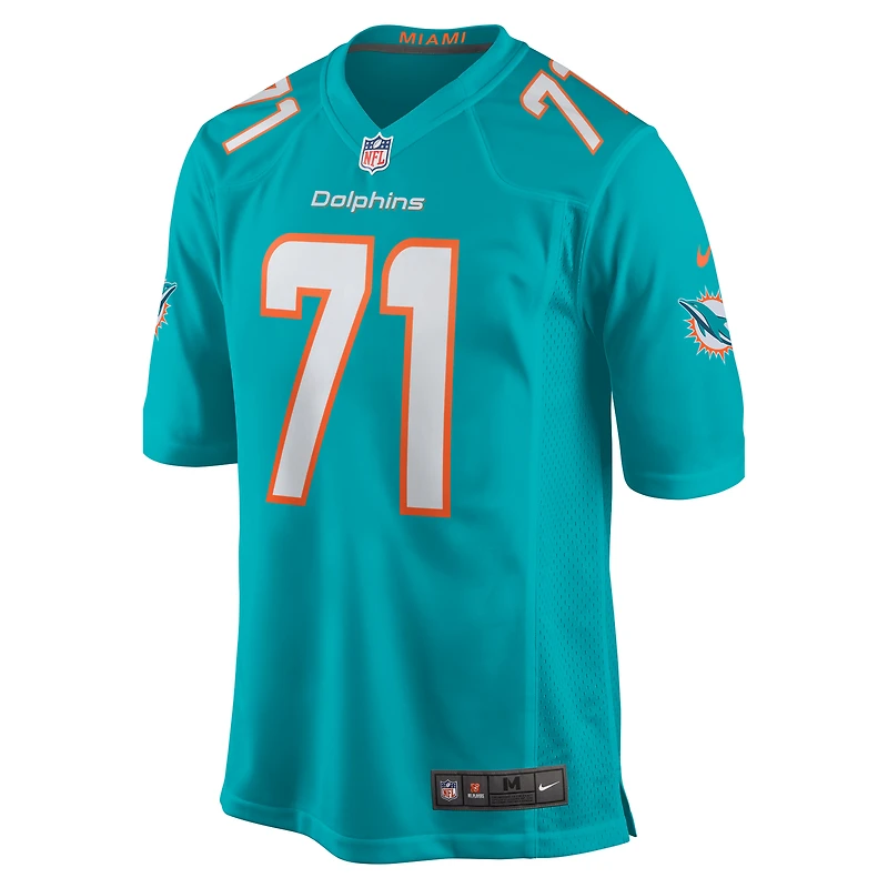 Men's Nike Kion Smith Aqua Miami Dolphins Game Jersey