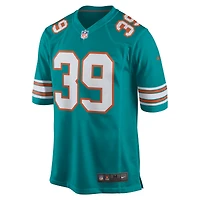 Maillot de joueur retraité Nike Larry Csonka Aqua Miami Dolphins pour hommes