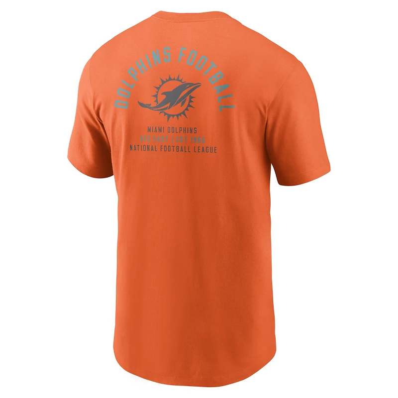 T-shirt Nike Essential orange Miami Dolphins pour homme
