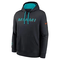 Men's Nike Pitch Blue Miami Dolphins 2025 Rivalries Collection Club Hoodie