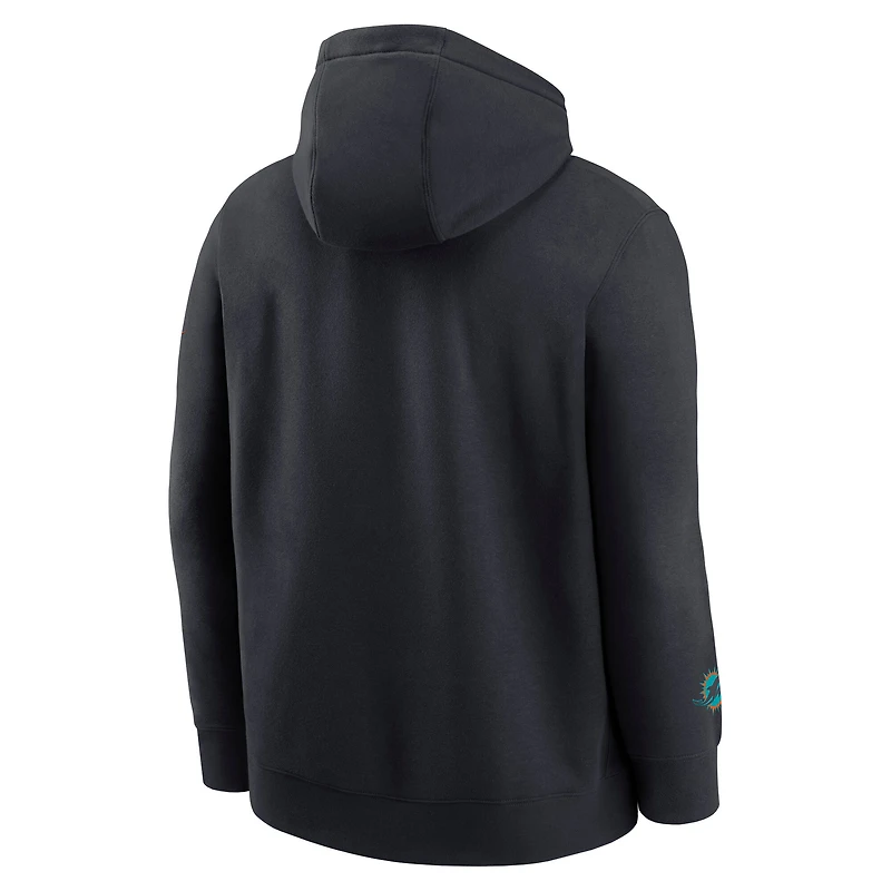 Men's Nike Pitch Blue Miami Dolphins 2025 Rivalries Collection Club Hoodie