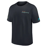 Men's Nike Pitch Blue Miami Dolphins 2025 Rivalries Collection Essential Max90 T-Shirt