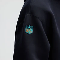 Men's Nike Pitch Blue Miami Dolphins 2025 Rivalries Collection Oversized Tech Fleece Hoodie