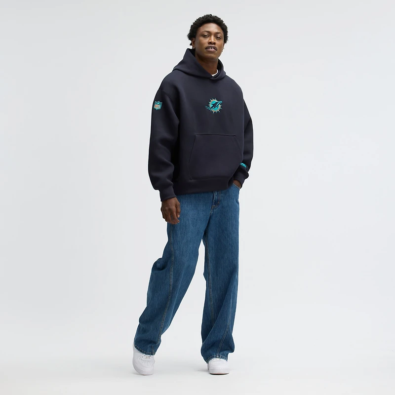 Men's Nike Pitch Blue Miami Dolphins 2025 Rivalries Collection Oversized Tech Fleece Hoodie
