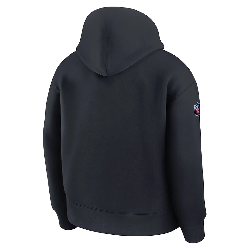 Sweat à capuche oversize en polaire technique Nike Pitch Blue Miami Dolphins Collection 2025 pour homme