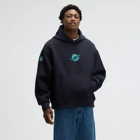 Men's Nike Pitch Blue Miami Dolphins 2025 Rivalries Collection Oversized Tech Fleece Hoodie