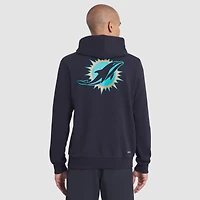 Men's Nike Pitch Blue Miami Dolphins 2025 Rivalries Collection Standard Issue Sideline Dri-FIT Hoodie